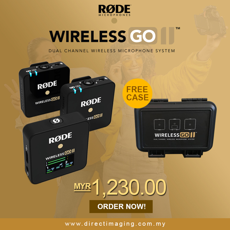 Rode Wireless GO II 2-Person Wireless Microphone - Direct Imaging